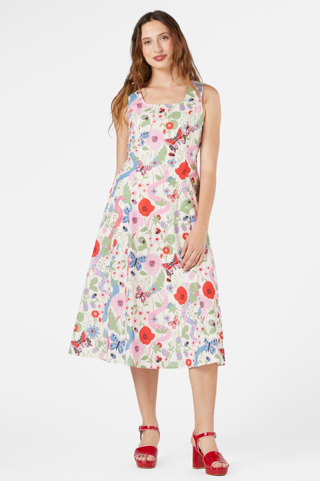  Luna Snake Midi Dress