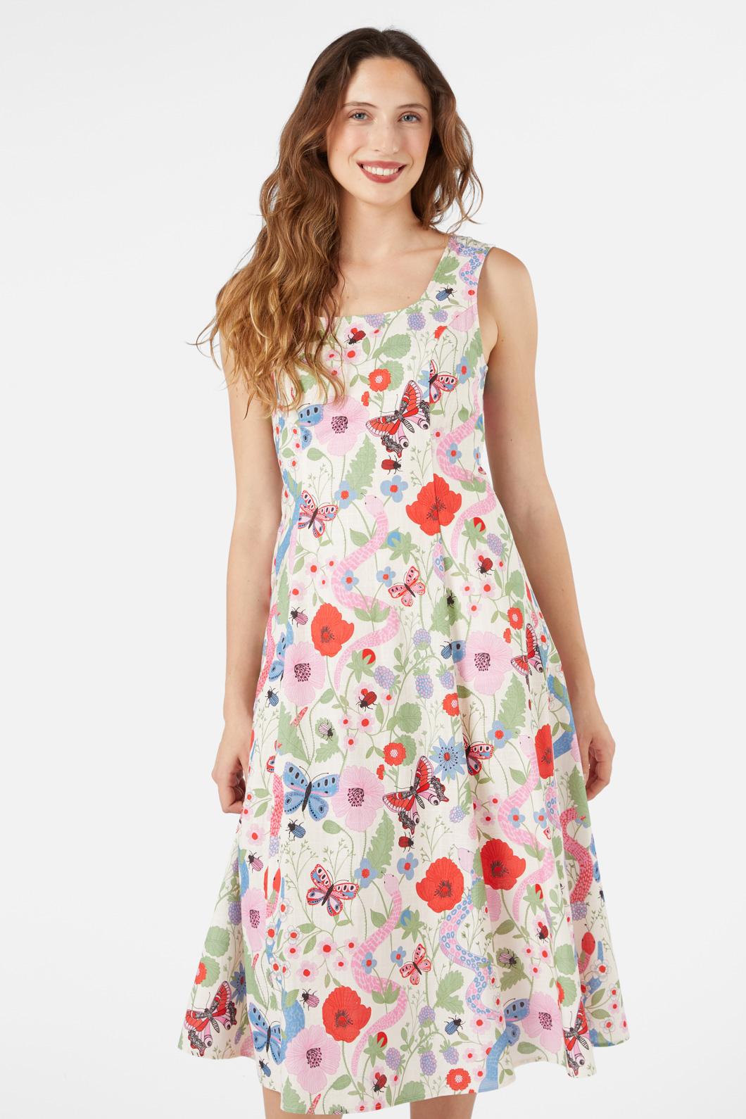  Luna Snake Midi Dress