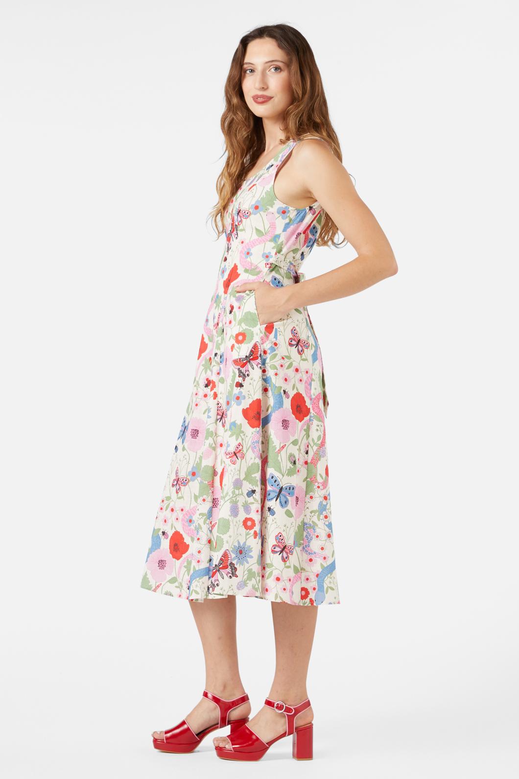  Luna Snake Midi Dress