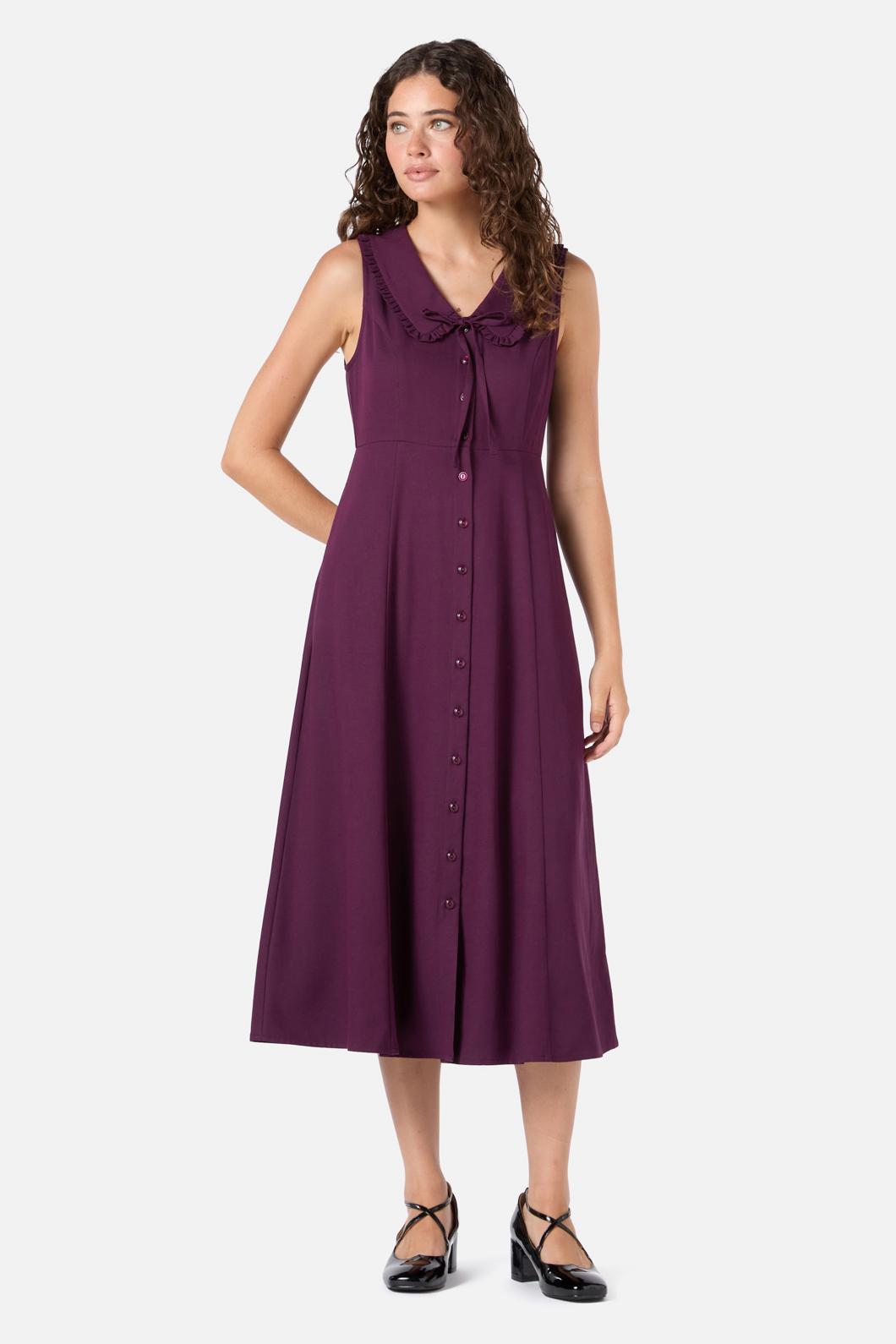  Dorothy Collared Midi Dress