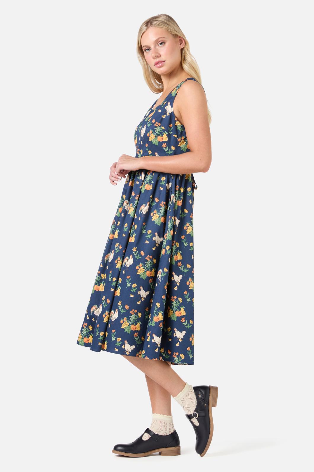  Chickens Midi Dress