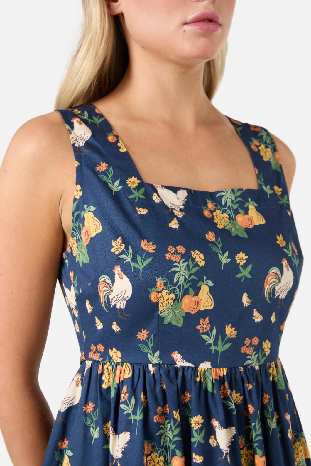 Chickens Midi Dress