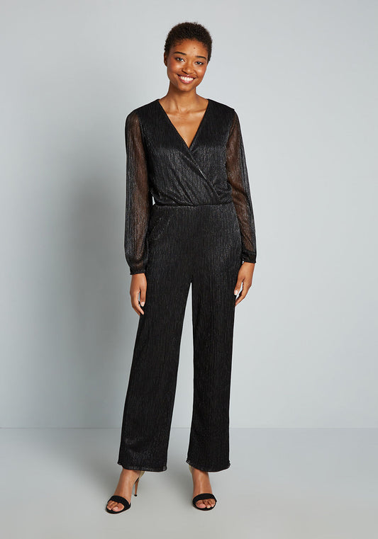 No Brand Shimmering And Svelte Jumpsuit