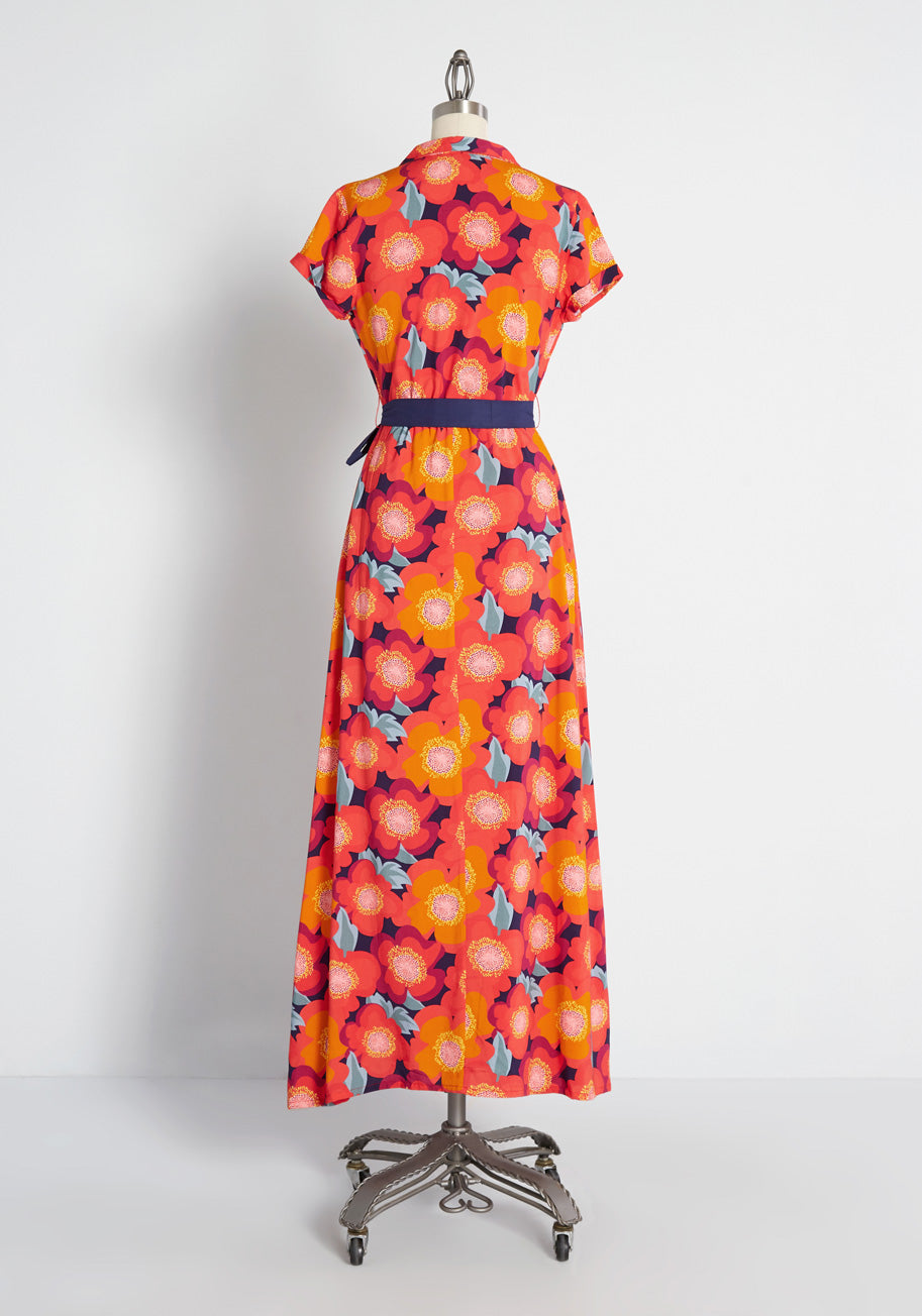  Incandescent Defense Maxi Dress